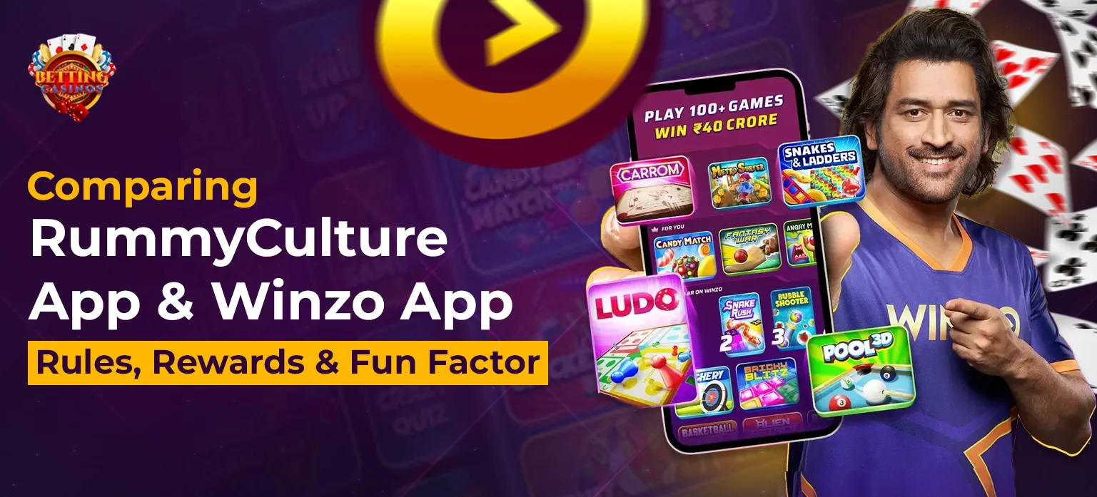 Comparing RummyCulture App and Winzo App_ Rules, Rewards & Fun Factor